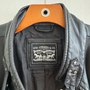 Levi Strauss Black Leather Jacket